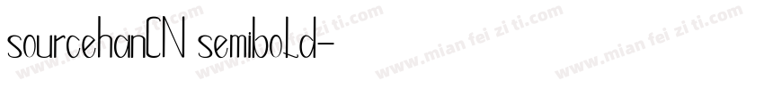 sourcehanCN semibold字体转换